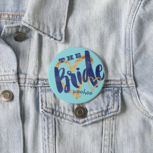 Bride Watercolor Brush on Island Paradise Button