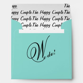 Bride We Do! The Happy Couple Bridal Shower Party Envelope by Ohhhhilovethat at Zazzle