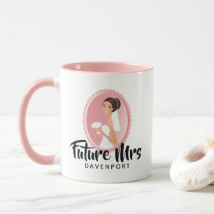 Bride Wedding Attire Future Mrs Custom Mug