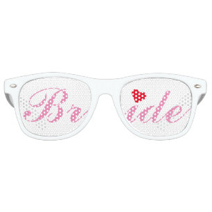 Bride Wedding Bachelorette Party Pink White Shades