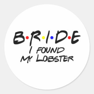 Bride Wedding Bachelorette Party Spooky Season  Classic Round Sticker