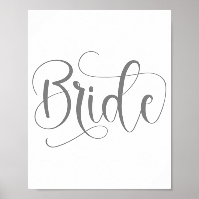 Bride Wedding Bachelorette Party Spooky Season  Poster (Front)