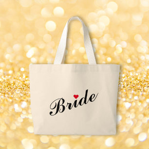 Bride Wedding Bridal Shower Bachelorette Party Large Tote Bag