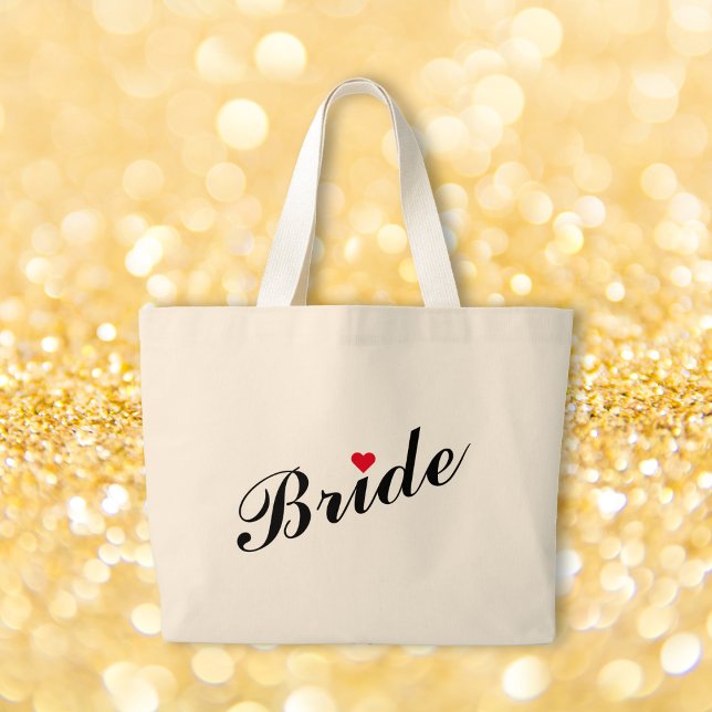 Bride Wedding Bridal Shower Bachelorette Party Large Tote Bag (Bride Wedding Bridal Shower Bachelorette Party Large Tote Bag)