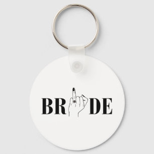 Bride Wedding Bridesmaid Squad Bachelorette Party Keychain