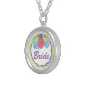 Bride Wedding Cake Bridal Shower Gift Necklace (Front Right)