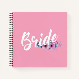 Bride Wedding Calligraphy Guestbook Notebook