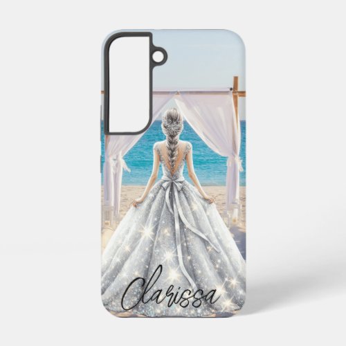Bride Wedding Day Beach Wedding Fancy Gown Bridal Samsung Galaxy S22 Case