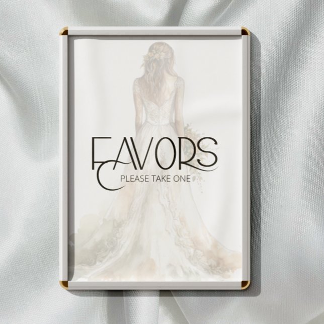 Bride Wedding Gown Favors Please Take Poster (Creator Uploaded)