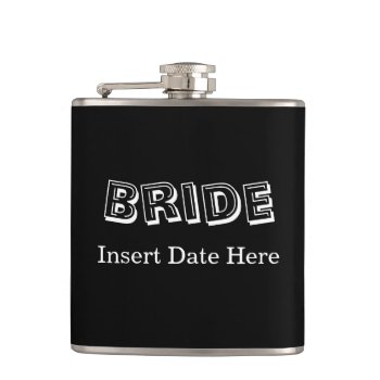 Bride | Wedding Hip Flask by debscreative at Zazzle