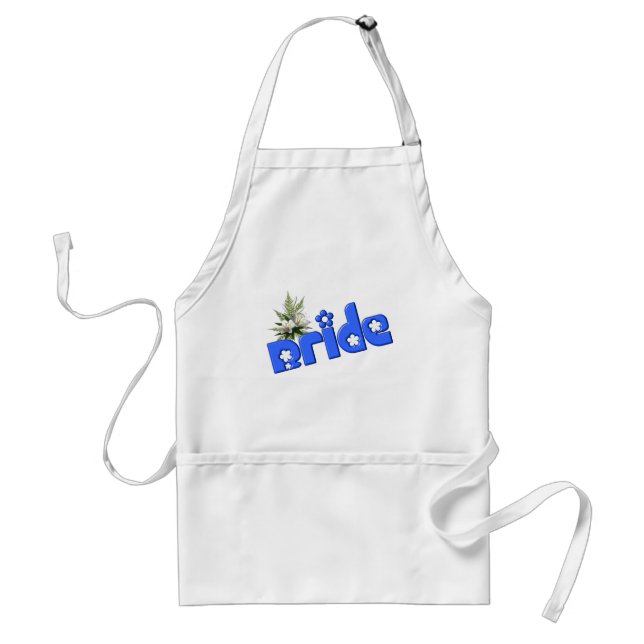 Bride Wedding Kitchen  Adult Apron (Front)