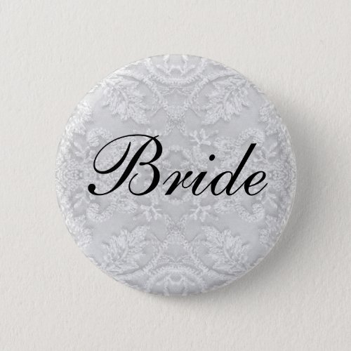 Bride Wedding lace white Button