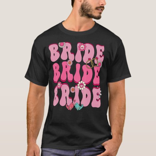 Bride Wedding Marriage Wedding Ring Girls Womens W T_Shirt