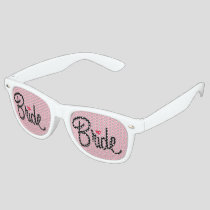 Bride Wedding Party Pink Retro Sunglasses