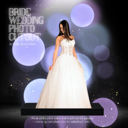 Bride Wedding Photo Cutout Sculpture 