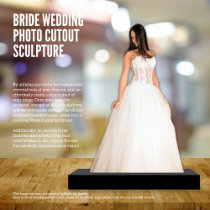 Bride Wedding Photo Cutout Sculpture