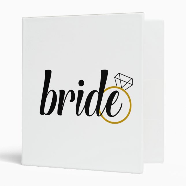 Bride Wedding Planning Binder (Front/Inside)