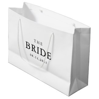 Bride Wedding Simple Classic Black and White