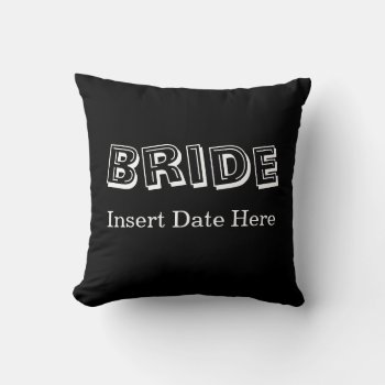 Bride | Wedding Throw Pillow by debscreative at Zazzle