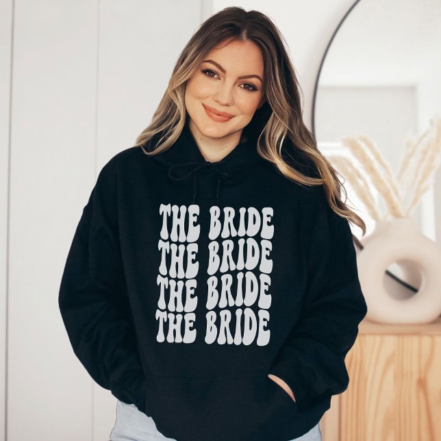 Bride White Customized Matching Bridal Party Hoodie (Creator Uploaded)