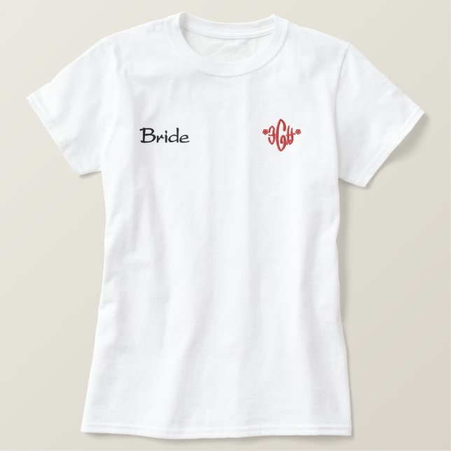 Bride White Embroidered Shirt (Design Front)