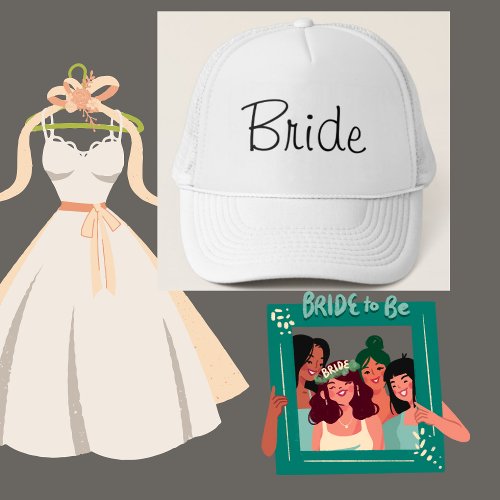 Bride White Wedding Hat
