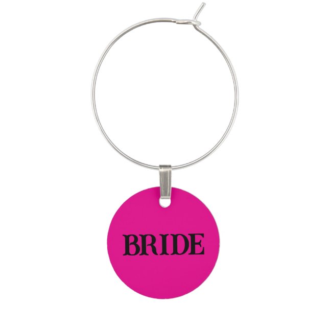 BRIDE WINE CHARM (Front)