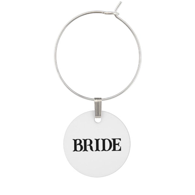 BRIDE WINE CHARM (Front)