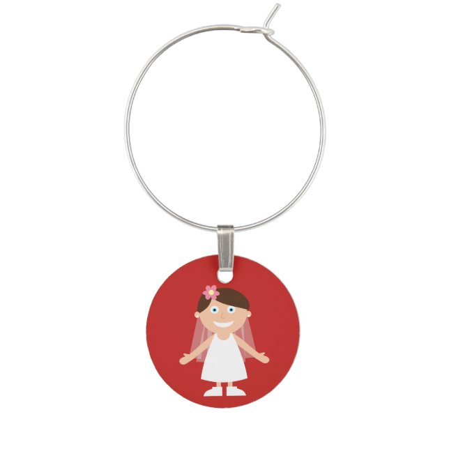 Bride Wine Charm (Front)