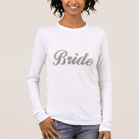 Bride with bling long sleeve T-Shirt