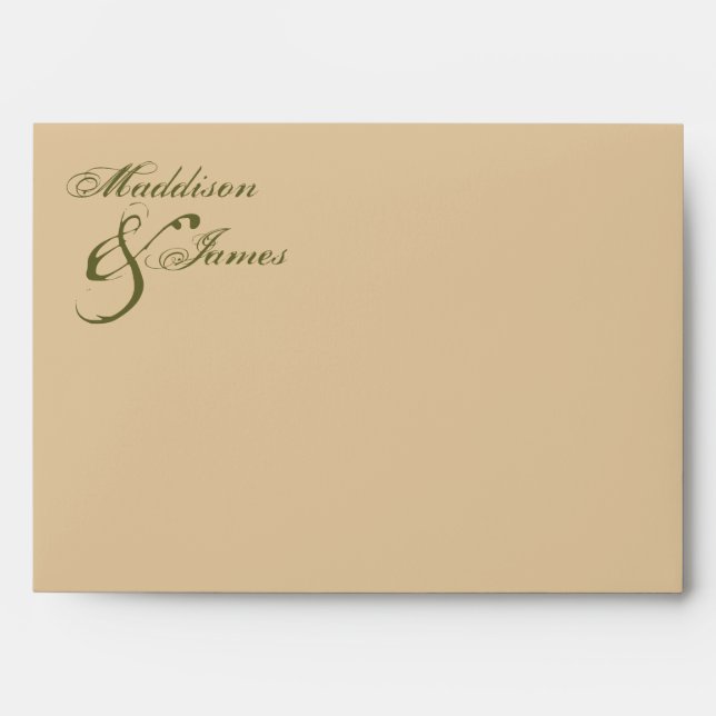 Bride with Bouquet Inspired Envelope (Front)