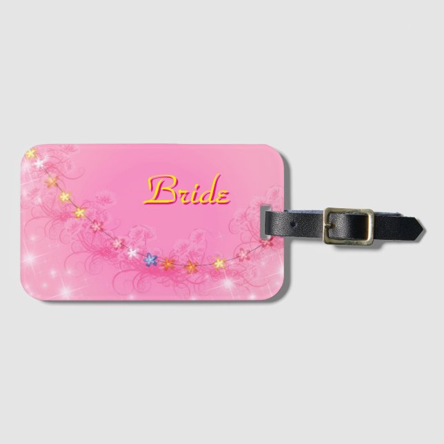 Bride With Stars Luggage Tag (Front Horizontal)