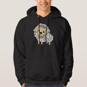 Bride Yellow Labrador Retriever Hoodie