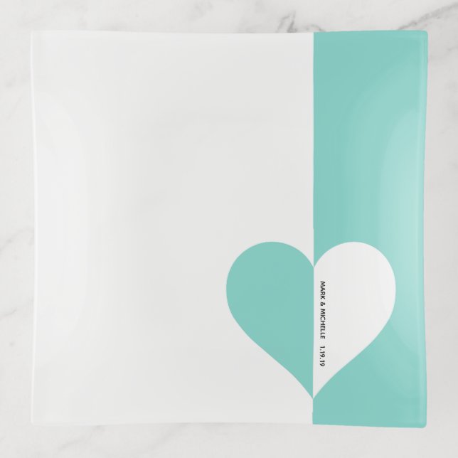 BRIDE You & Me Wedding Suite Bridal Party Trinket Tray (Front)