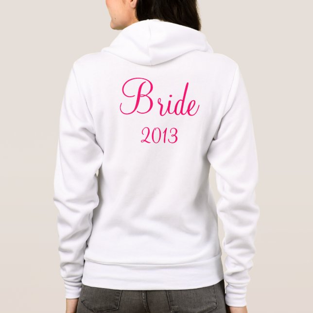 Bride Zip-up Hoodie (Back)