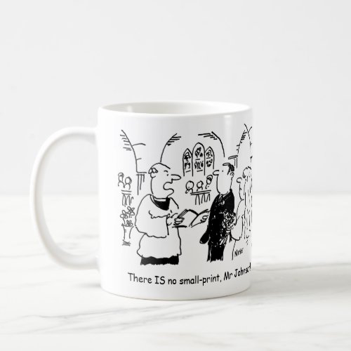 Bridegroom at a Wedding Cartoon to Personalise Coffee Mug
