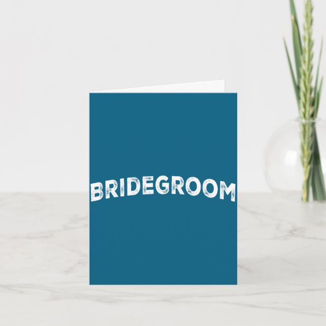 Bridegroom  card (Front)