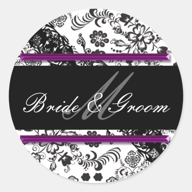 bridegroom classic round sticker (Front)