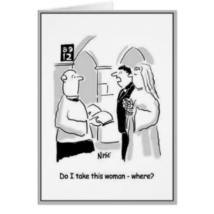 Bridegroom Questions Vows. Cards