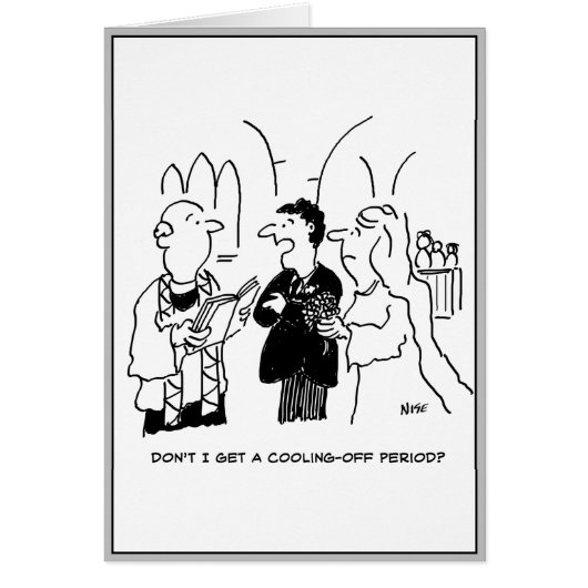 Bridegroom Wants a Cooling-Off Period (Front)