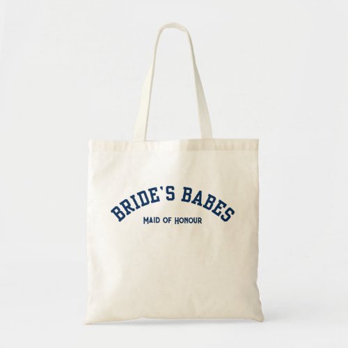 Brides babes tote bag personalized