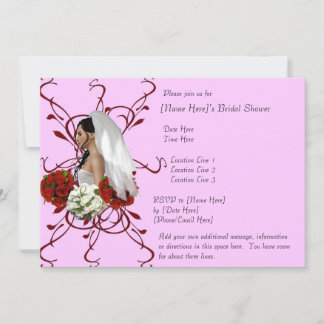 Bride's Bouquet Bridal Shower Favors Invitation