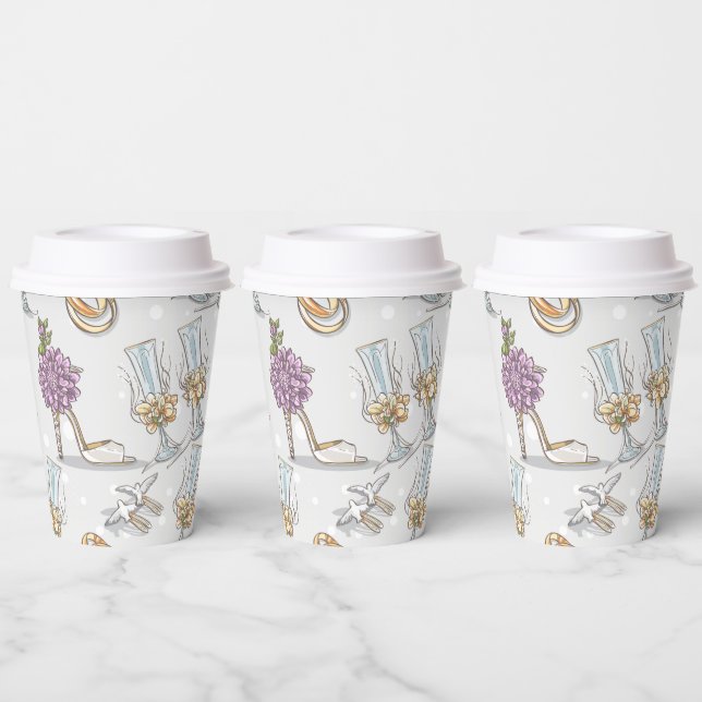 Bride's Bridal Shower  Paper Cups (Multi)