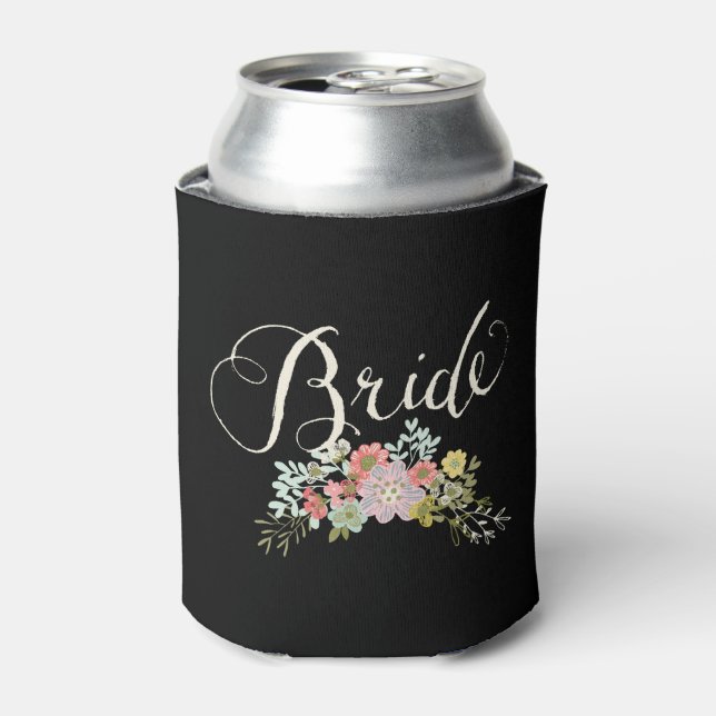 Bride's Can Cooler Wedding Day Gift Idea (Can Front)