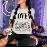 Bride's Coven Witchy Bachelorette Party Custom T-Shirt<br><div class="desc">Summon the magic and laughter with our Bride's Coven Witchy Bachelorette Party Custom T-Shirt – the perfect blend of humor and enchantment for your bewitching celebration. This funny bachelorette party shirt goes beyond mere apparel; it's a statement piece that embodies the spirit of your celestial bride and bridesmaid crew. Embrace...</div>
