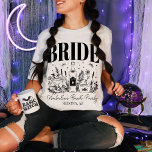 Bride's Coven Witchy Bachelorette Party Custom T-Shirt<br><div class="desc">Summon the magical vibes with our Bride's Coven Witchy Bachelorette Party Custom T-Shirt – the perfect blend of humor and enchantment for your mystical celebration. This funny bachelorette party shirt is not just an apparel piece; it's a statement that captures the spirit of your celestial bride and bridesmaid crew. With...</div>