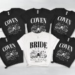 Bride's Coven Witchy Bachelorette Party Custom Tri-Blend Shirt<br><div class="desc">Unleash the magic with our "Bride's Coven Witchy Bachelorette Party" Custom Tri-Blend Shirt. Perfect for a Halloween-themed celebration, this shirt brings a playful, mystical vibe to your bachelorette party. Featuring a whimsical "The Bride and The Coven" design, it’s an ideal choice for the bride who loves all things celestial and...</div>