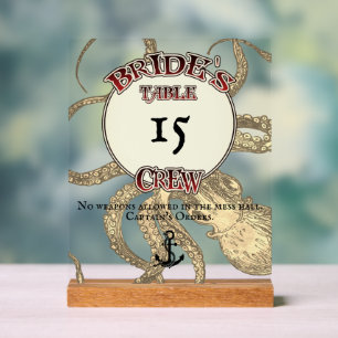 Bride's Crew Acrylic Sign