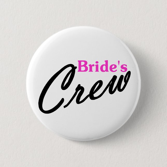 Brides Crew Button (Front)