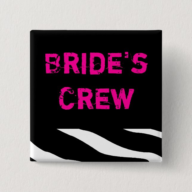 Brides Crew Button (Front)